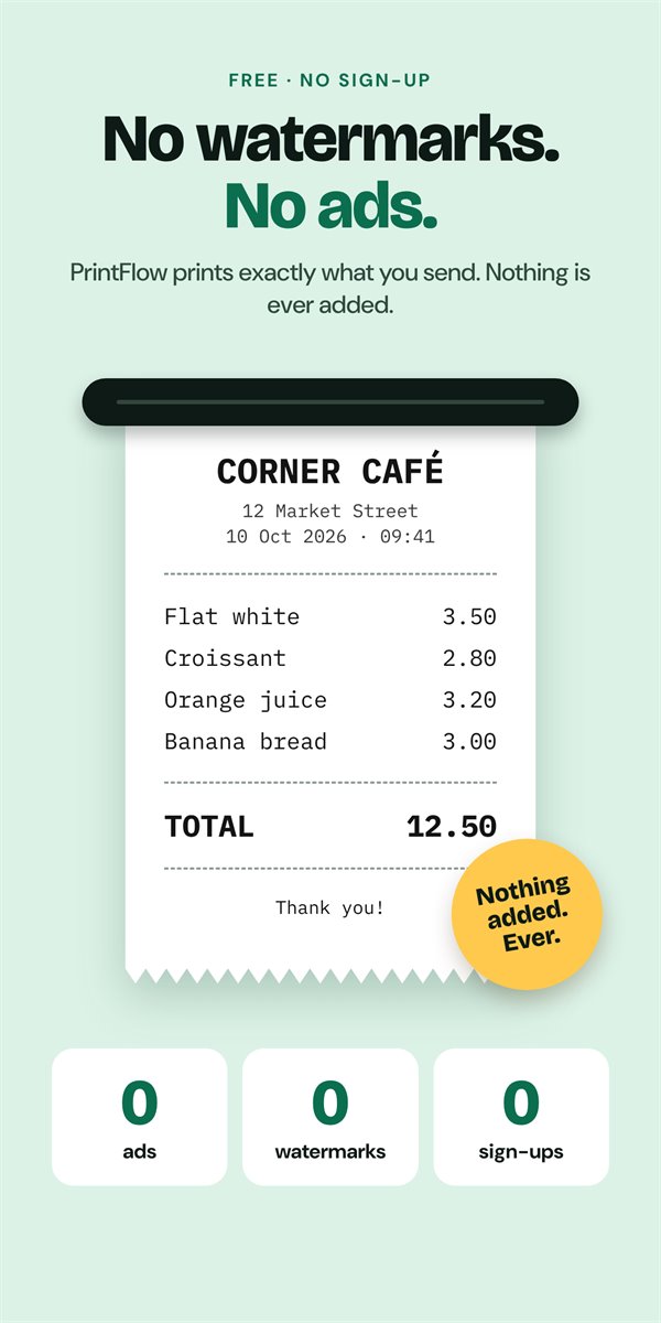 A clean printed receipt with no watermark or ad.